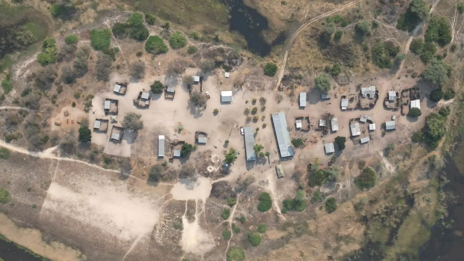 Namiyundu Primary School from the air
